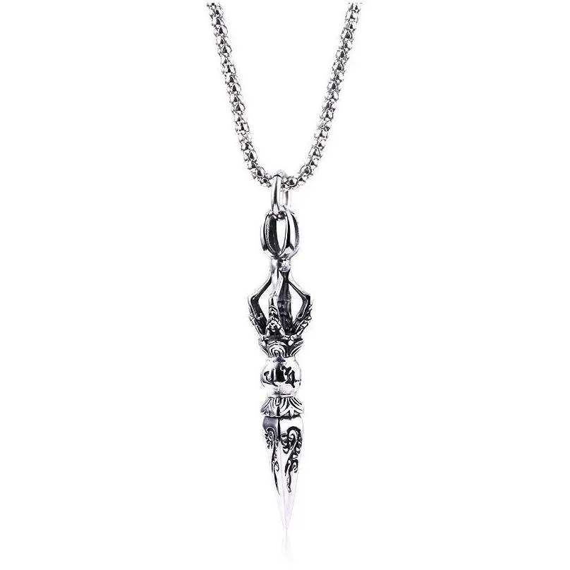 pendant necklaces antique vajra evil jiang dagger necklace rock chain india ganesha buddhism for women men jewerlypendant