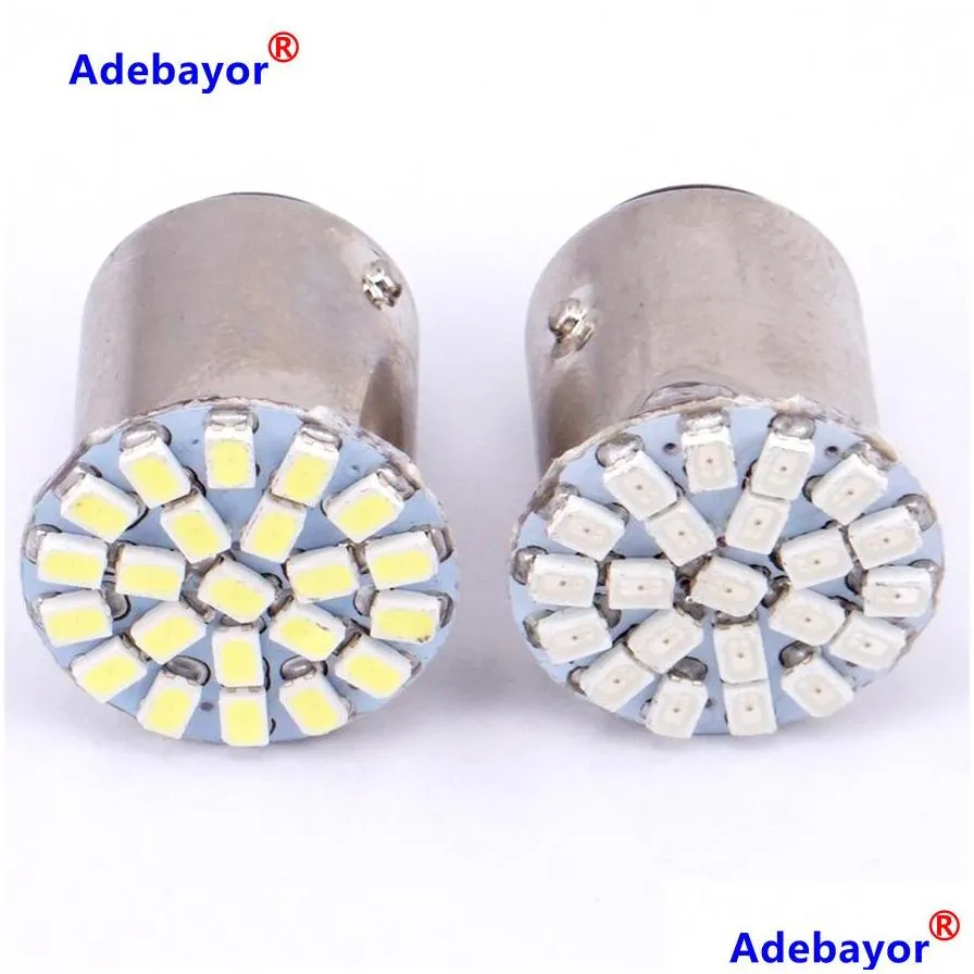 100x 1157 p21/4w p21/5w 7528 bay15d 22 3014 smd 1206 car led brake stop parking turn light automobile wedge lamp white red1