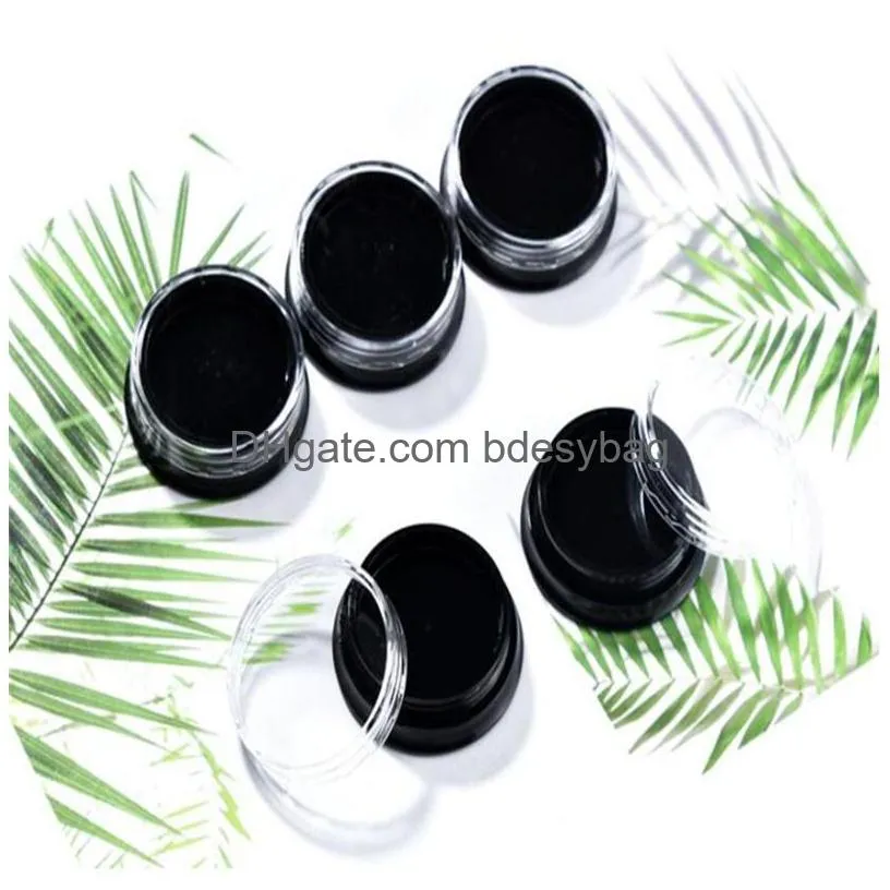 3g round plastic jars bottle with clear lids refillable makeup cream eyeshadow lip balm sample storage container pot