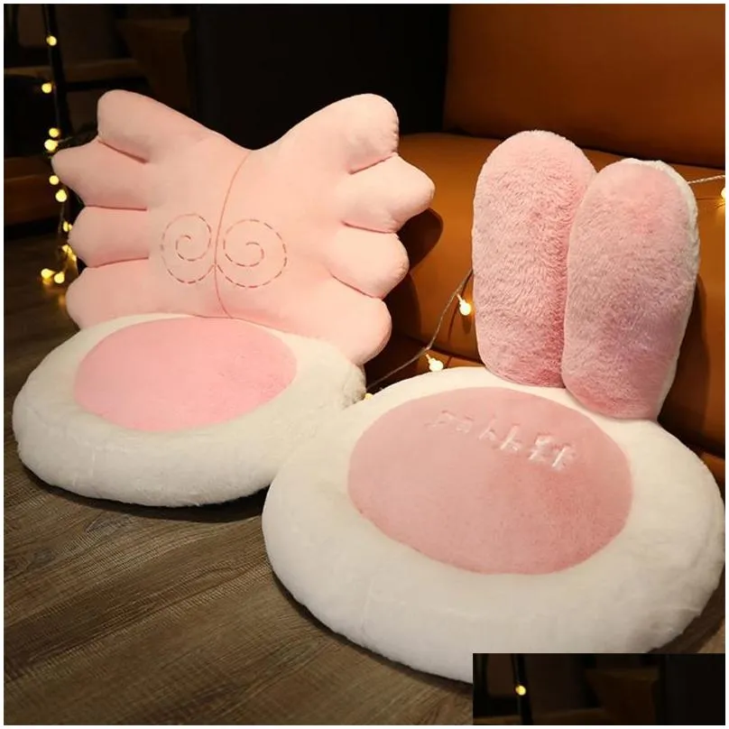 cushion/decorative pillow e9la cute wings chair cushion stuffed desk seat warm comfort plush back pillows for support waist backrest w