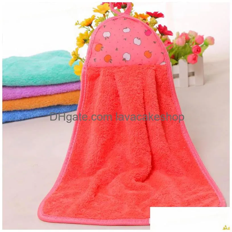 bathroom supplies soft hand wipe towels hanging towel absorbent cloth dishcloths hanging lint cloth kitchen accessories