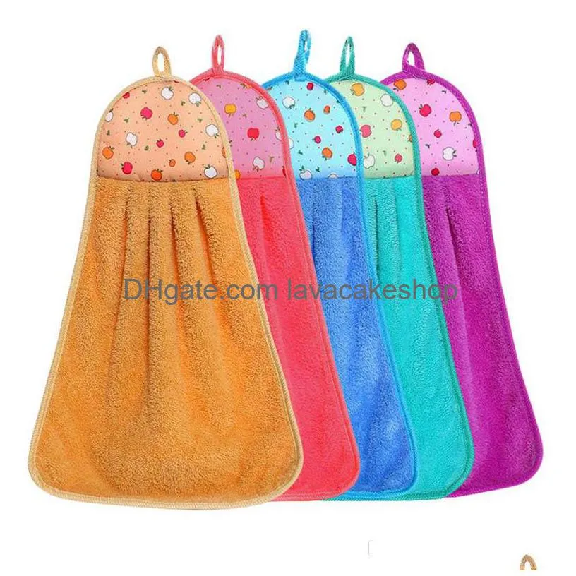 bathroom supplies soft hand wipe towels hanging towel absorbent cloth dishcloths hanging lint cloth kitchen accessories