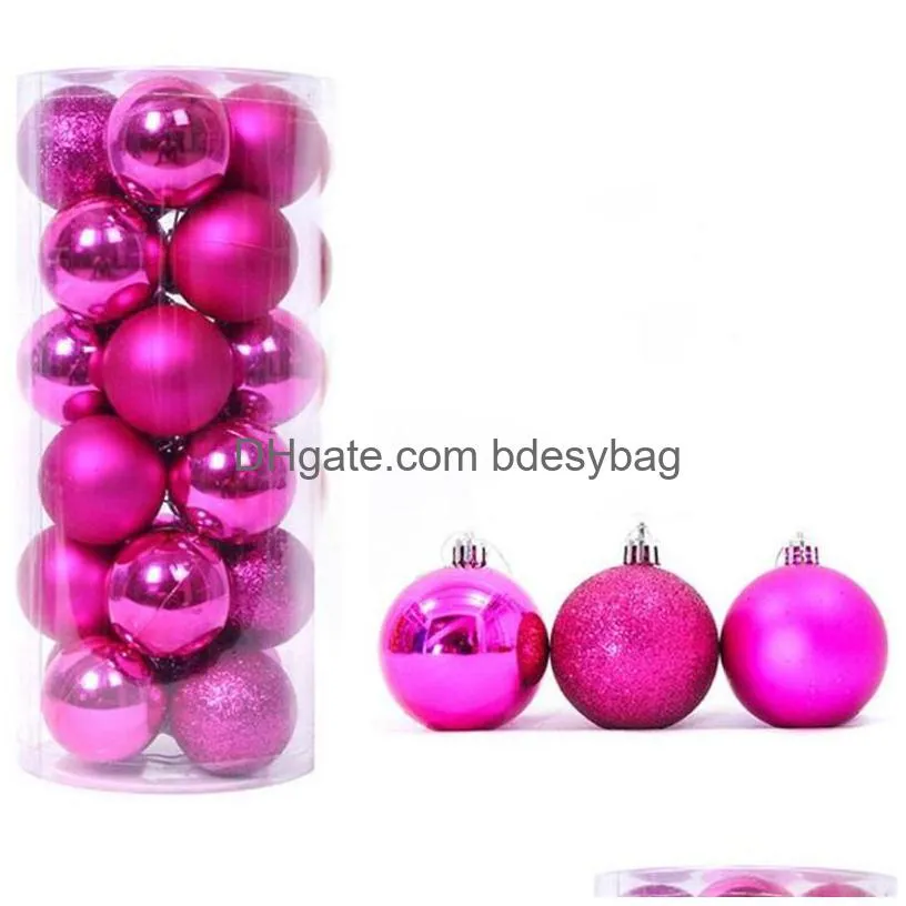 24pcs 3cm 4cm christmas ball ornaments multicolor xmas tree decoration balls for holiday wedding party decorations
