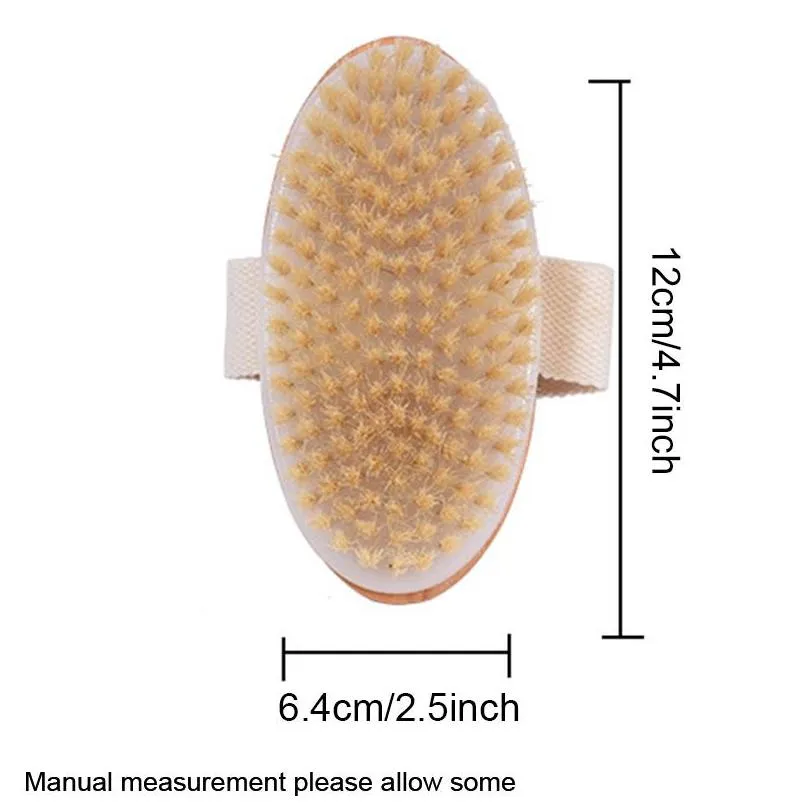 dry brushing body brush natural bristle soft spa brush bath massager home exfoliating scrub massage shower brushes jy1060