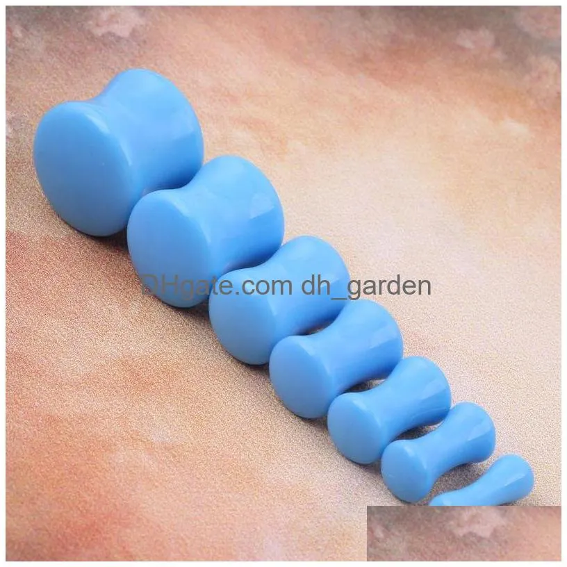 acrylic ear plug f34 mix312mm 100pcs body piercing jewelryl candy colors piercing gauge ldi9j ey8qa 347 q2