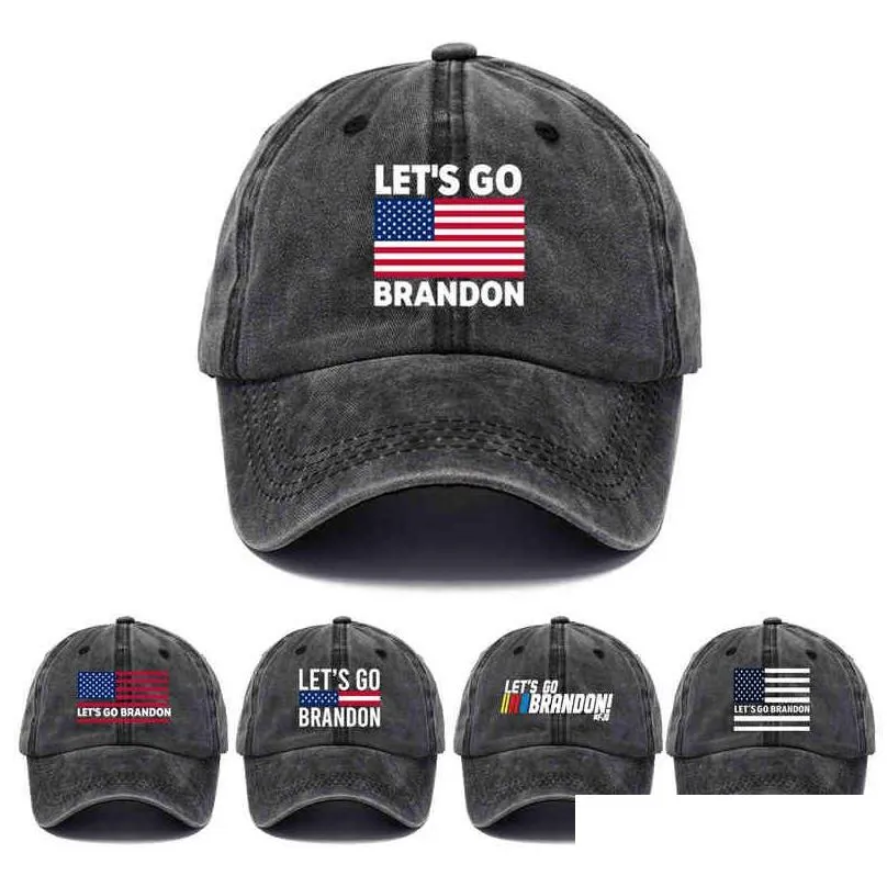 party hats lets go brandon fjb dad beanie men women funny cap printed baseball caps washed cotton denim adjustable outdoors hat