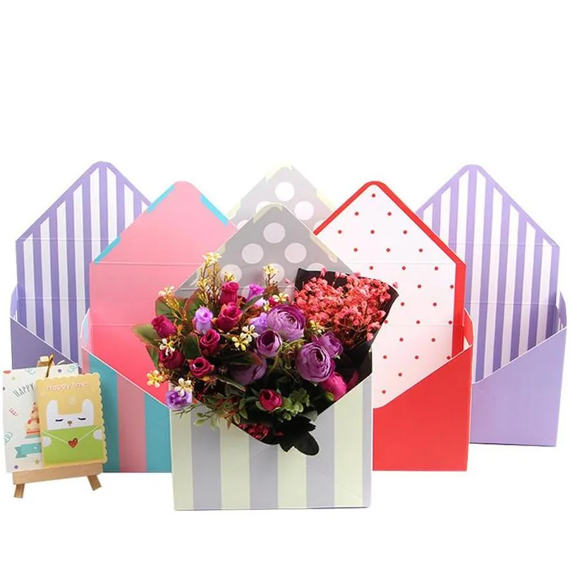 envelope fold flower box mini envelope type flower box party wedding engagement decoration valentines day flower box