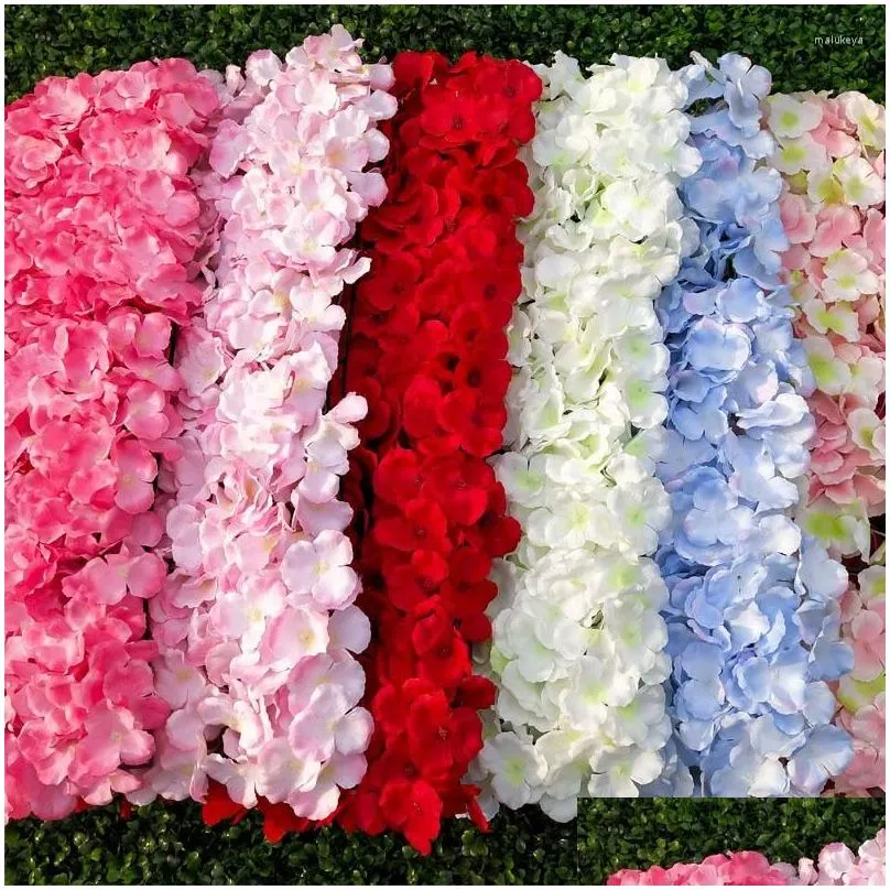 decorative flowers 8pcs/artificial background wedding wall fake diy birthday party decoration window salon 40 60 cm