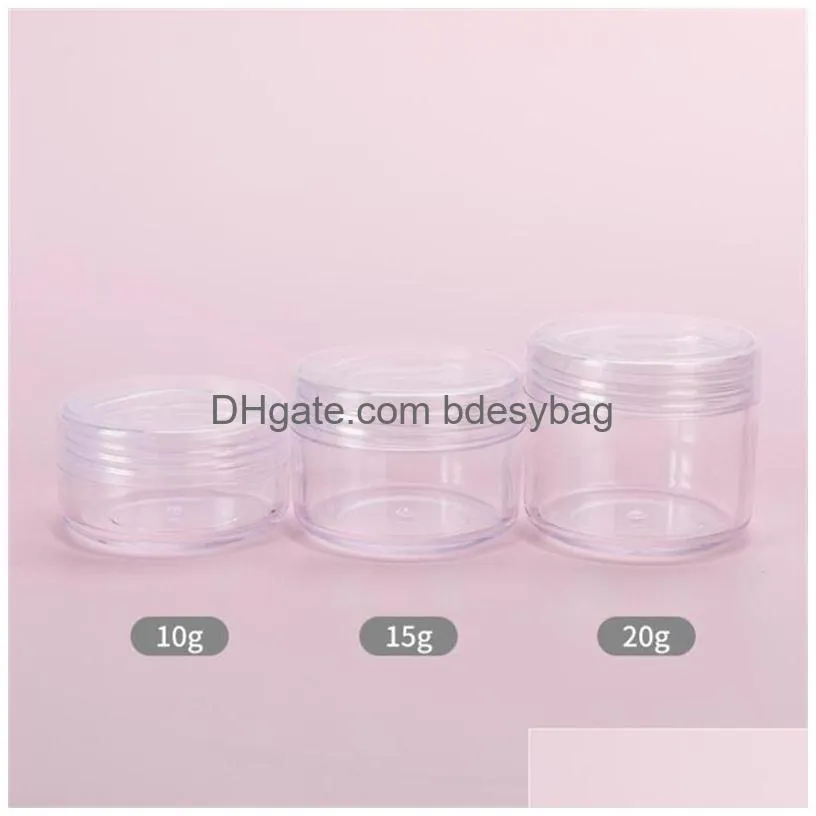 10g 15g 20g empty cosmetic bottles container plastic jar pot makeup travel cream lotion refillable packing bottle