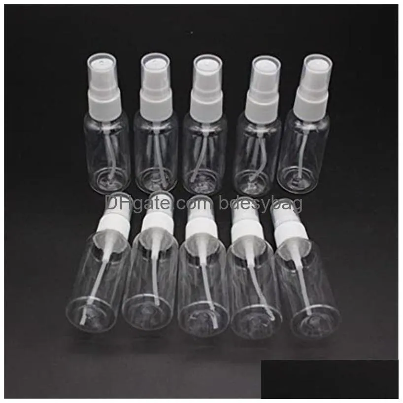 30ml 1oz plastic clear spray bottles refillable small portable empty bottle for travel essential oils perfumes