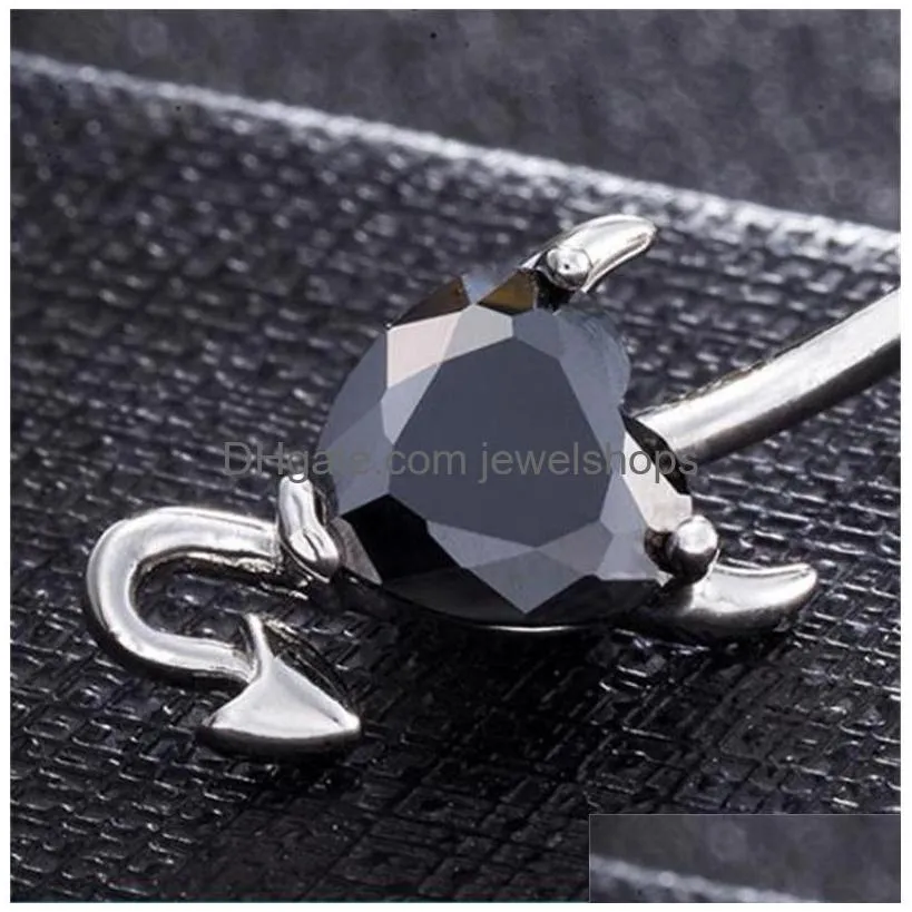 wholesale 3 colors little evil shape silver 316l stainless steel jewelry navel bars silver belly button ring navel body piercing 124