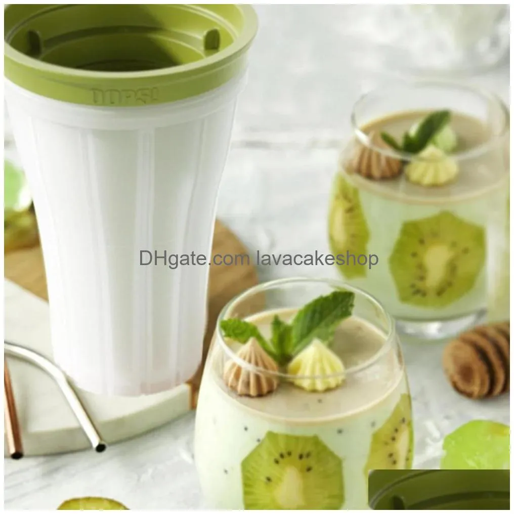 150ml quickfrozen ice buckets cream maker squeeze cup homemade ices creams cup smoothie cups is pinched into an creative