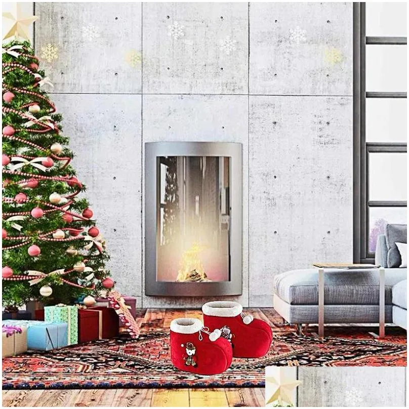 cute christmas boots dog nest cat winter warmth pet supplies litter small red beds furniture