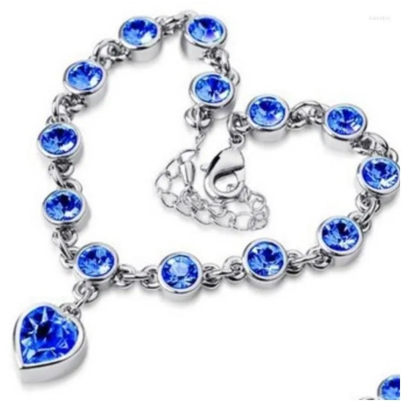 charm bracelets arrival heart crystal cute party girls birthday gift fashion jewelry shine lover drop summer holiday
