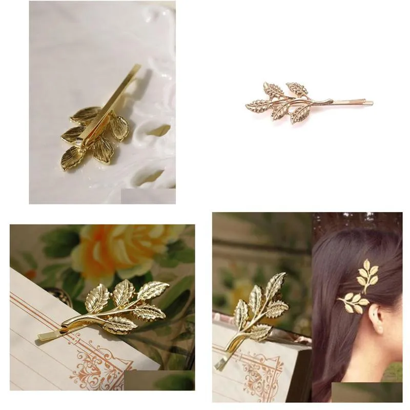 2021 1pc athena olive branch leaves hair ornaments only beautiful bride clips for ladies gifts elegant accessories