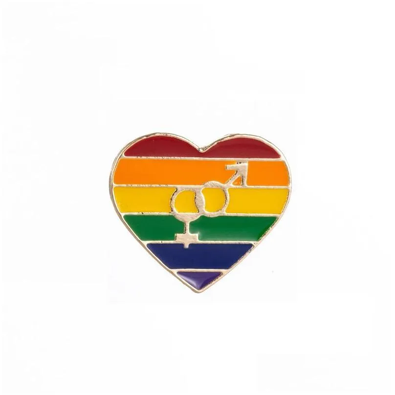  design enamel lgbt pride brooches for women men gay lesbian rainbow love lapel pins badge fashion jewelry accessories in bulk