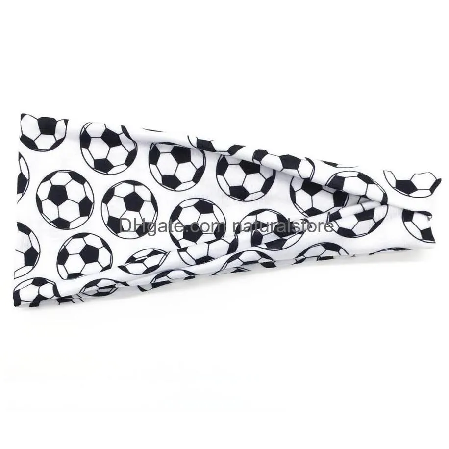 softball sports sweat baseball headbands for girls yoga women hair accessories prints bandannas wide running baseball hairband