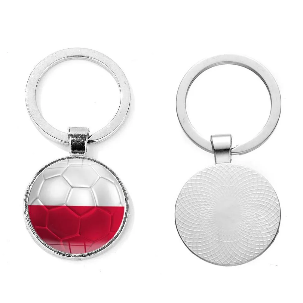 2021 crazy united kingdom flag pattern key chain car keyring holder bag pendant charm glass keychain jewelry wholesale price