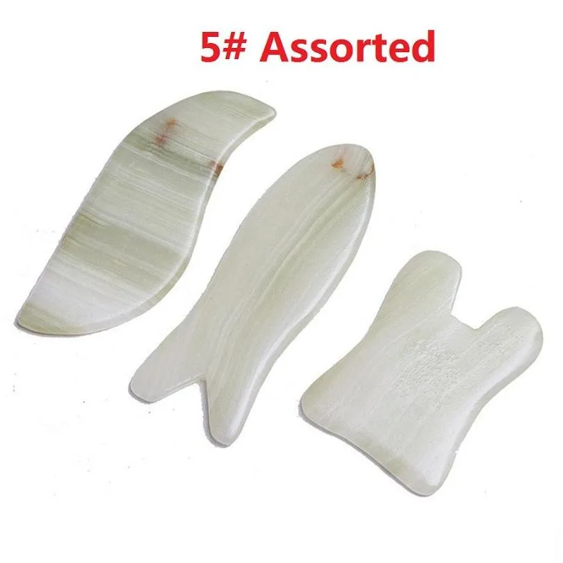 facial jade guasha board natural stone scraper gua sha tools aventurine mushroom shape therapy jade roller set white pink rose vibrators women face quartz