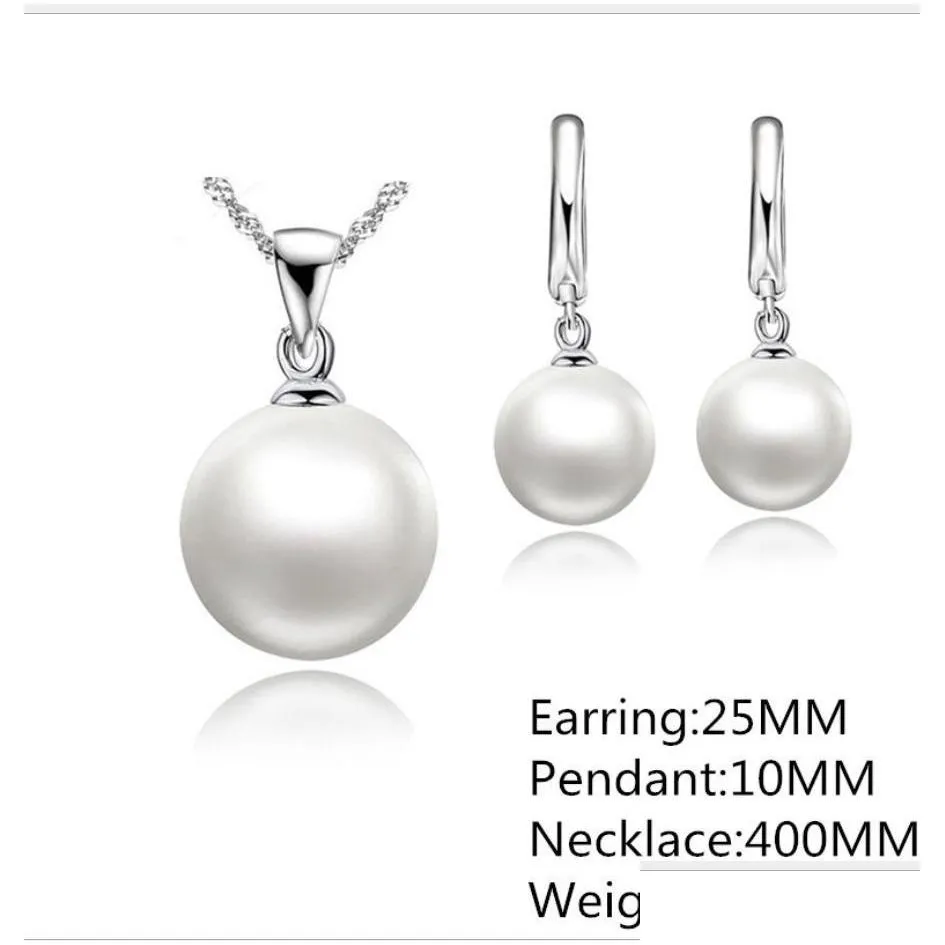 2021 top quality necklace real freshwater pearl jewelry set women natural sets 925 sterling silver girl birthday gift