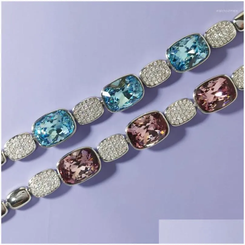 charm bracelets trending jewelry women bracelet with austrian crystal luxurious geometric xuping bangle girl wrist accessories bijoux