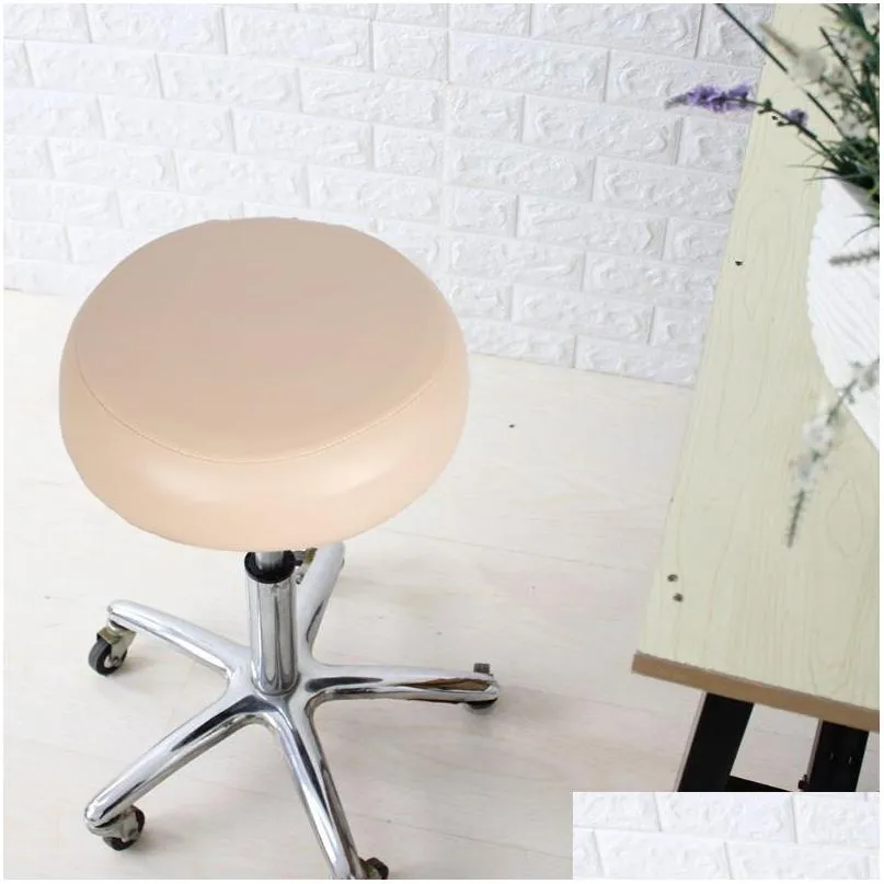 non bar stool covers pu round swivel chair seat cases for barbershop