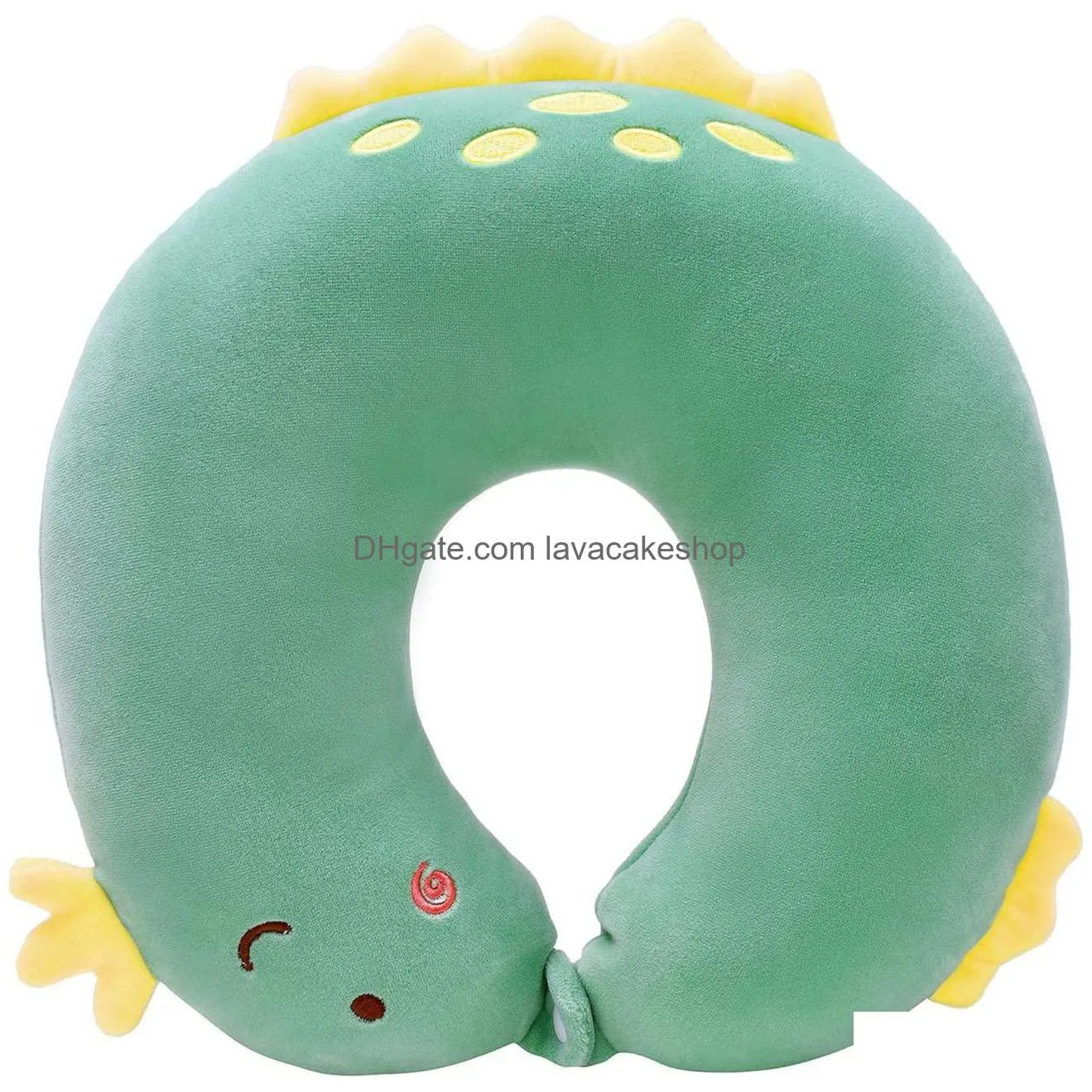 kids travel pillow neck pillow support u shaped cushion plush for airplane train car