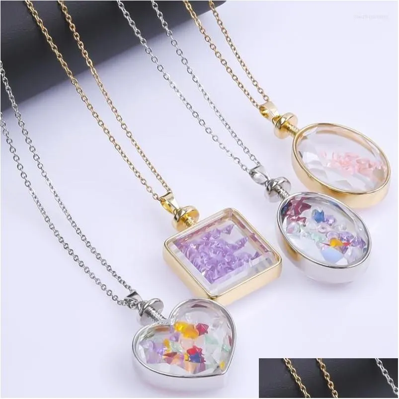 pendant necklaces 10pcs/lot trendy geometric square heart floating memory relicario living cabochon locket women jewelry