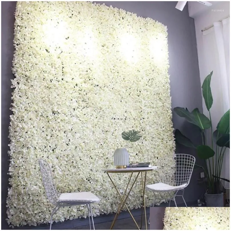 decorative flowers 8pcs/artificial background wedding wall fake diy birthday party decoration window salon 40 60 cm