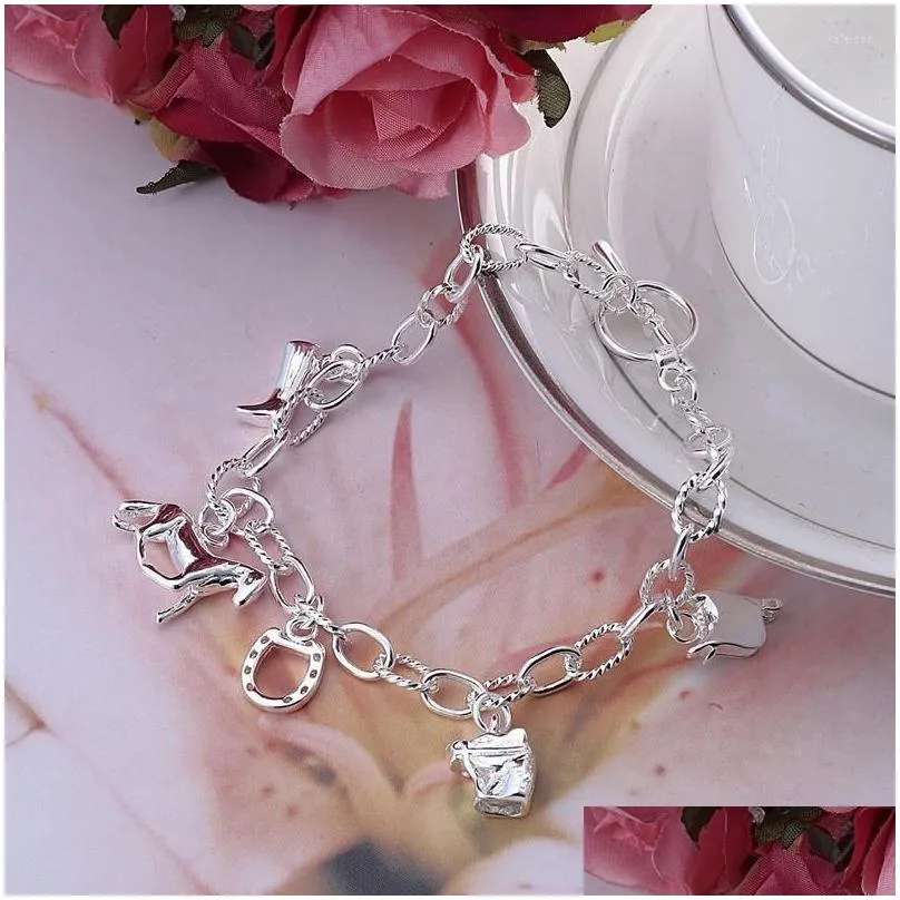 charm bracelets silverplated horse shape bracelet fashion design thoughtful present for girlfriend