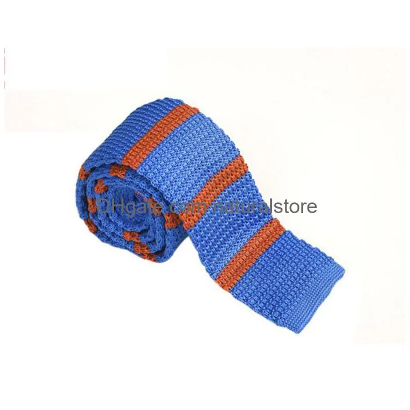 new fashion neckties style men boys knitted tie necktie narrow slim skinny knit woven long neck tie slim ties for men