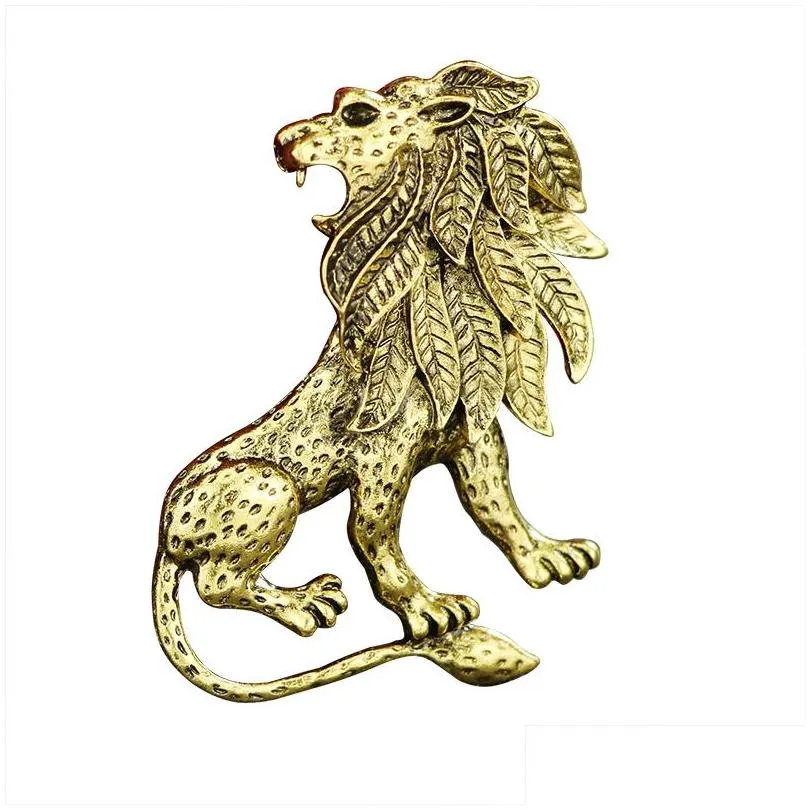 iremiel antique animal  brooch pin mens suit shirt collar accessories lapel badge pins and brooches wedding dress1