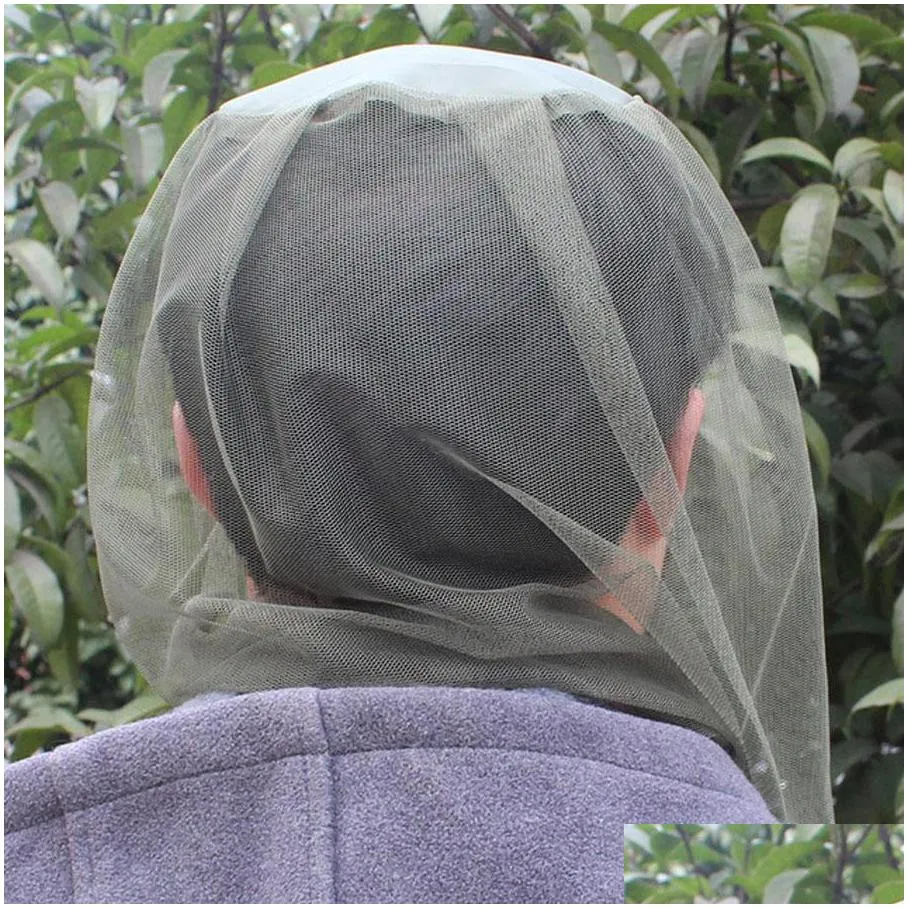 antimosquito cap travel camping hedging lightweight midge mosquito insect hat bug mesh head net face protector dh0891