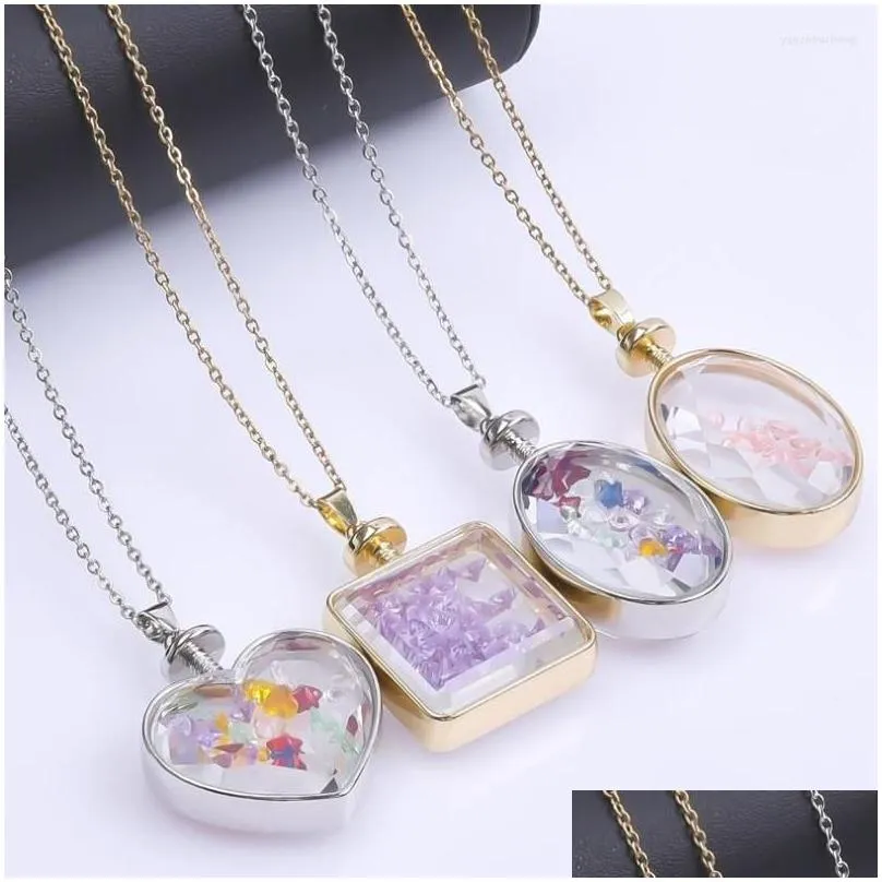 pendant necklaces 10pcs/lot trendy geometric square heart floating memory relicario living cabochon locket women jewelry