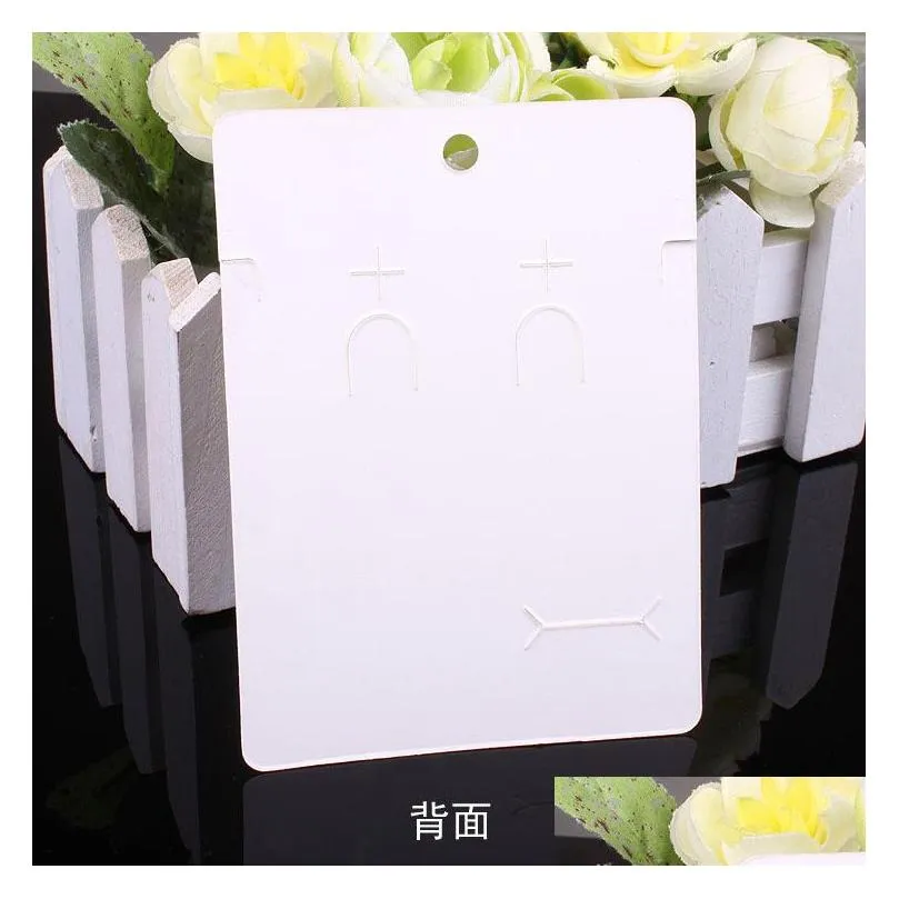 200pcs white and beige women men necklace necklaces jewelry packaging display cards in bulk