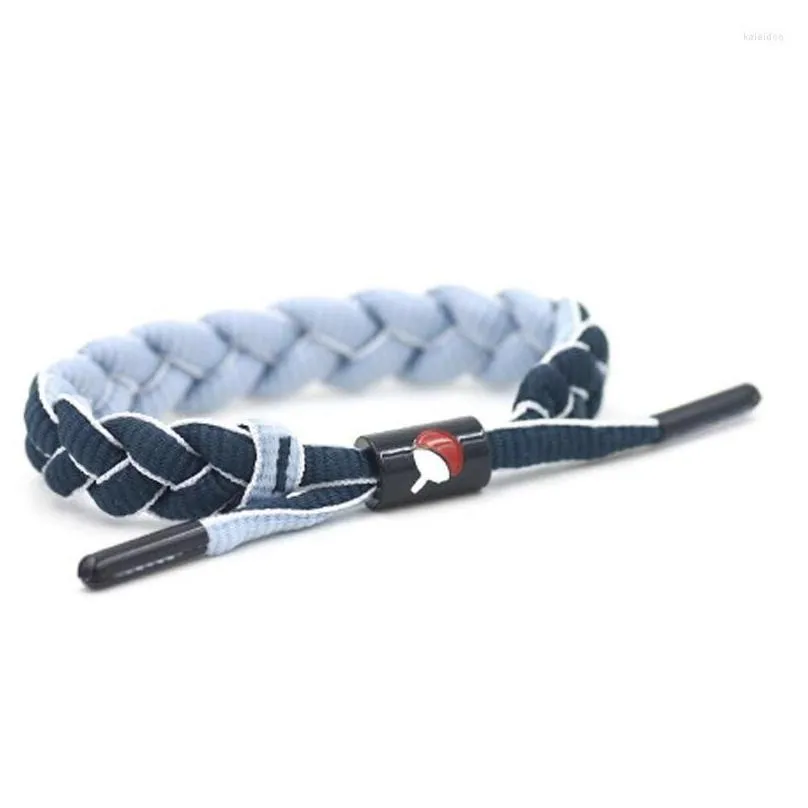 charm bracelets 6 colors handmade braided anime wristband bracelet unisex adjustable shoelace rope for women men cosplay accessories