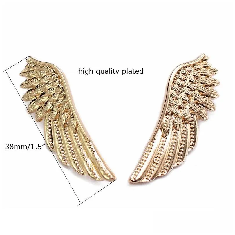 fashion angel wings brooch collar pin brooches silver gold plated color selling jewelry accessories gift