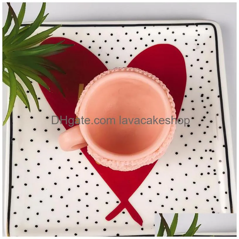 przy 3d cup mould silicone sweater coffee soap molds fondant handmade mold clay resin candle 220531