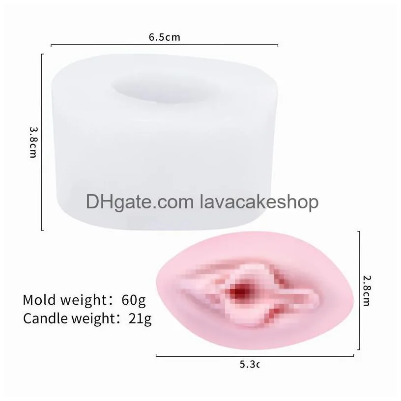 sexy female genital shaped silicone candle mold body trunk fondant plaster crystal epoxy resin decor diy aromatherapy soap mould