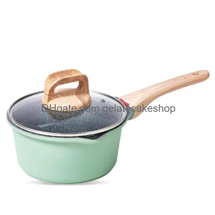 pans kitchen high quality aluminum material frying pan milk and fried steak pots