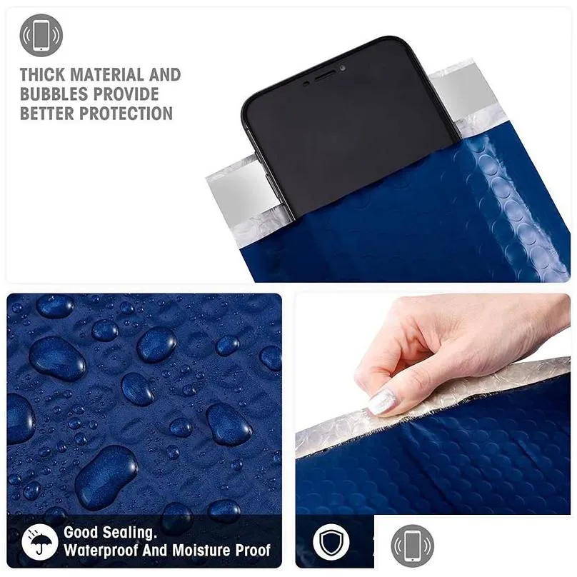 bubble mailers packaging postal self seal waterproof boutique bags for clothes makeup supplies