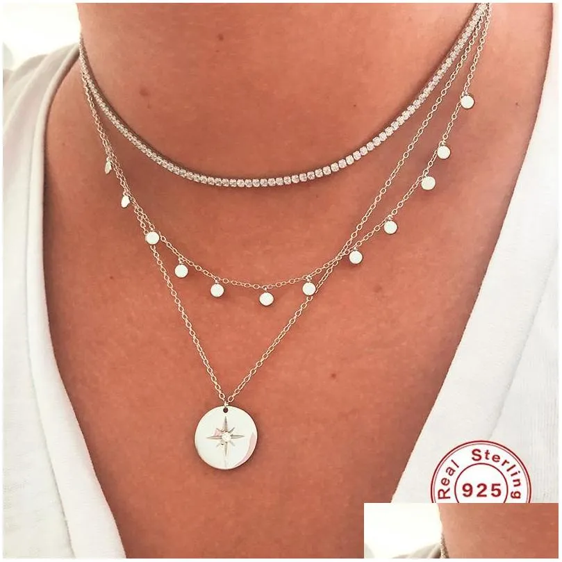 chains canner 925 sterling silver hip hop 2.0mmcz tennis necklace for women gold color chain choker necklaces fine jewelry collares