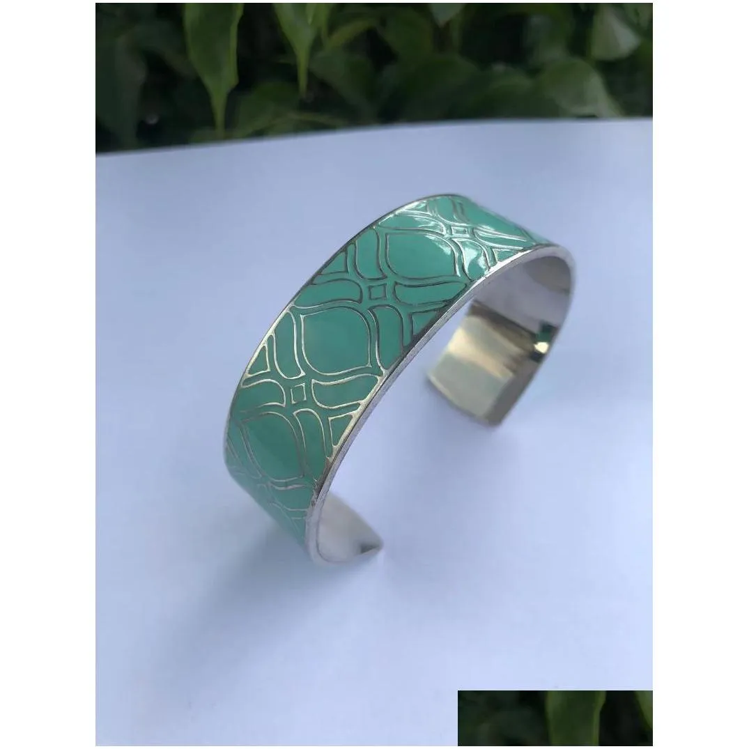 bangle yisheng titanium steel bracelet with drip glue fashion