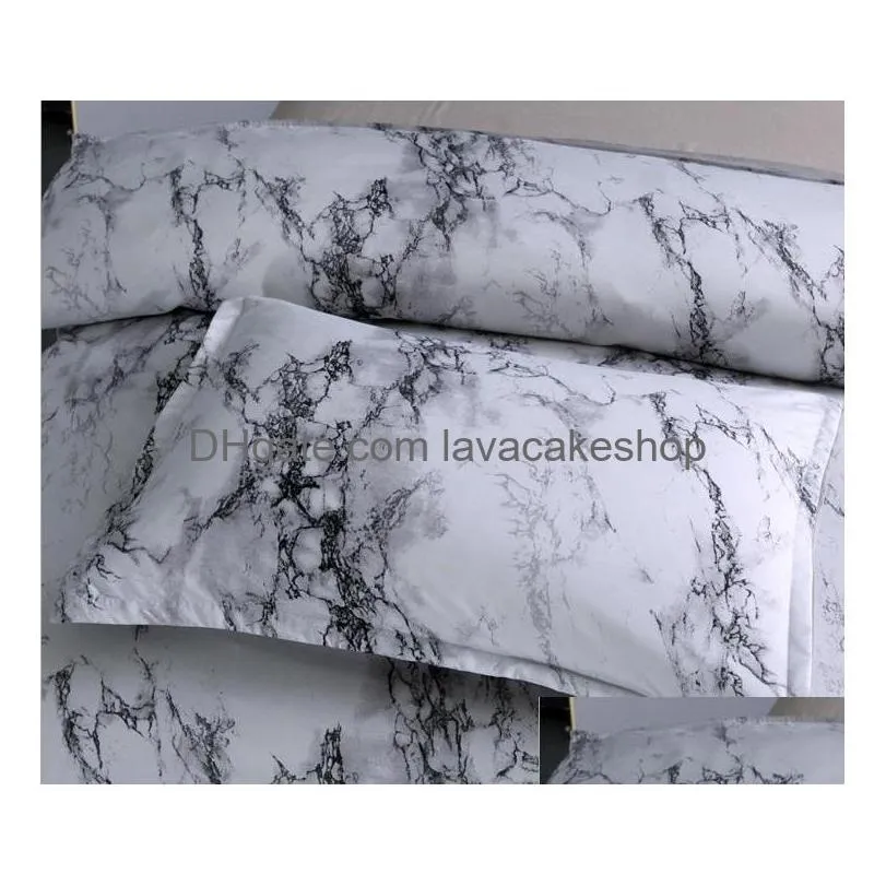 marble duvet cover sets modern bedding sets for adults reversible white grey pattern cotton bedding collections hypoallergeni