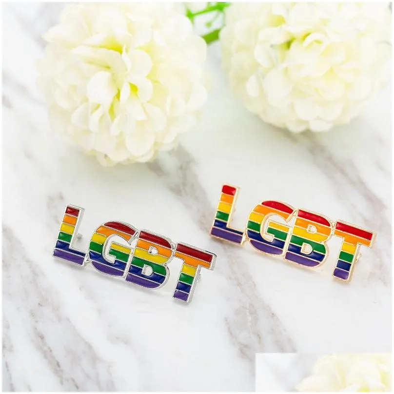  design enamel lgbt pride brooches for women men gay lesbian rainbow love lapel pins badge fashion jewelry accessories in bulk