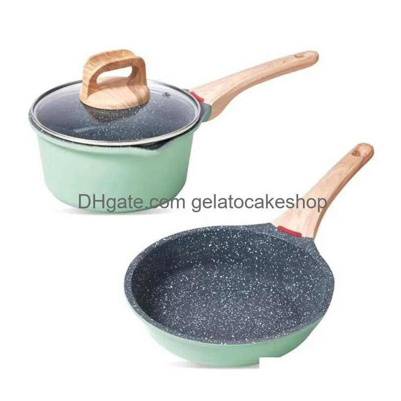 pans kitchen high quality aluminum material frying pan milk and fried steak pots