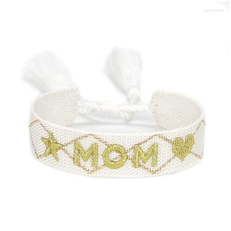 charm bracelets mothers day bracelet mom ever european and american simple style creative gold embroidered tassel jewelry