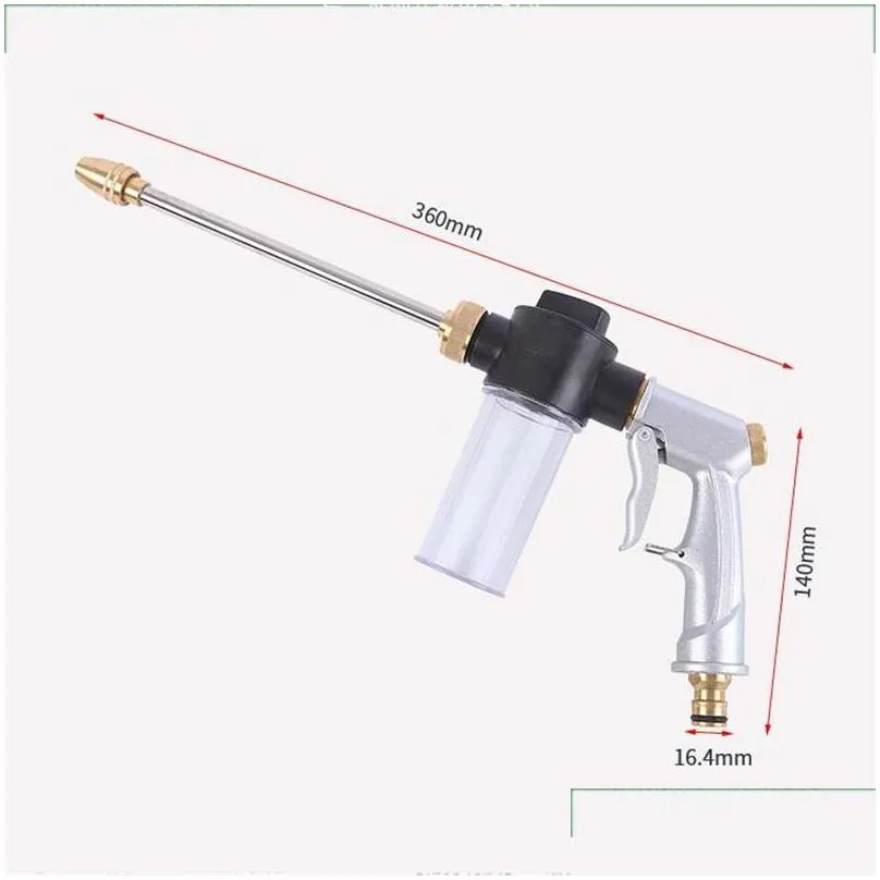 high pressure water gun garden hose sprayer washing machine car washer spray nozzle foam sprinkler irrigation set garden tools