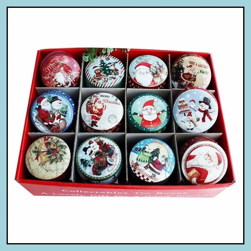 christmas candy box tea case candle holder metal originality multicolor candy box wedding ceremony gifts storage tin box t2i51664