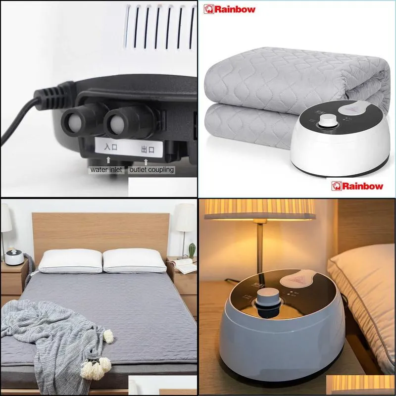 blanket rainbow double water heated electric mattress cotton fabric under winter remote control touch screen y2209